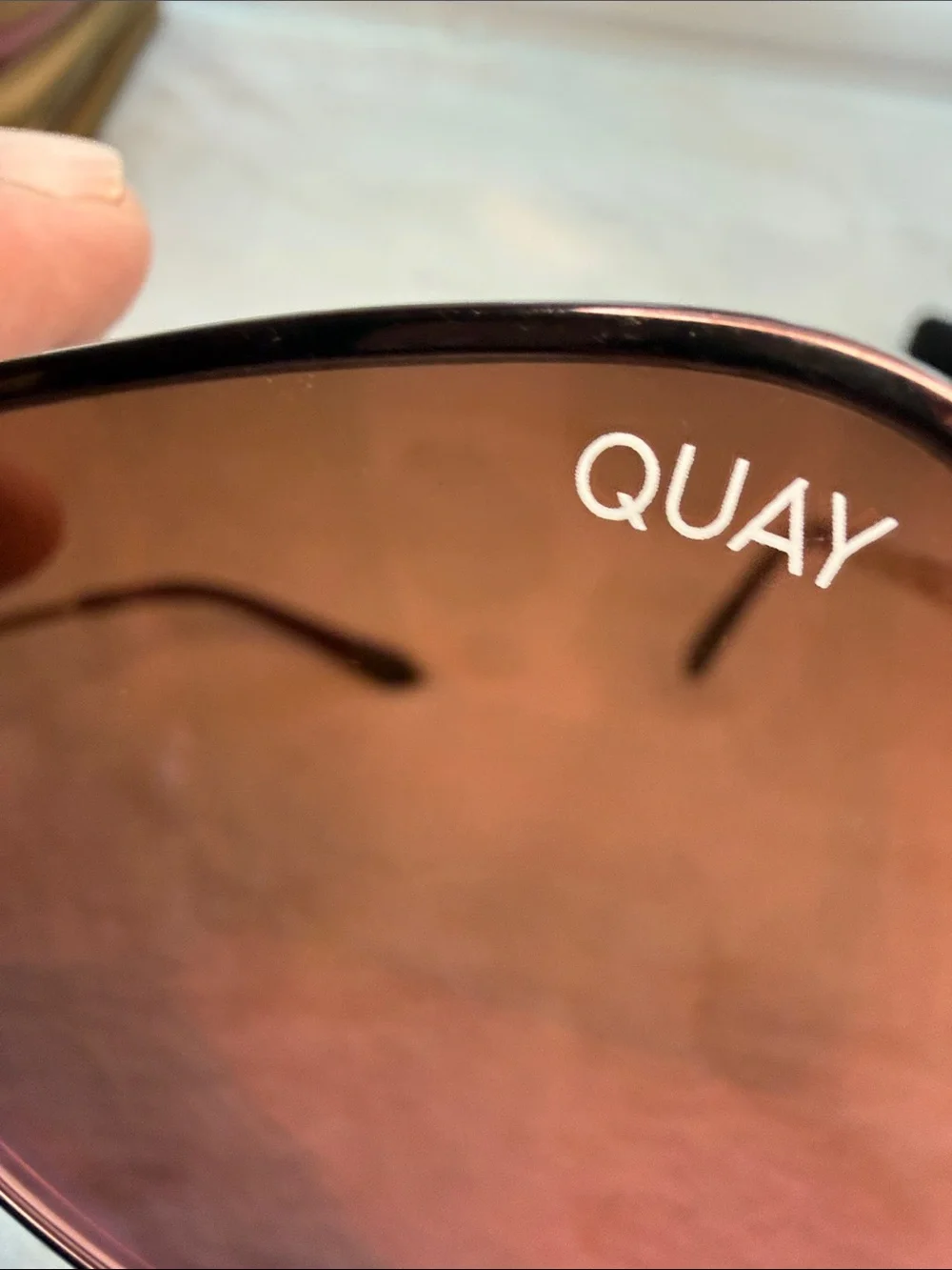 Quay High Key Unisex Aviator Designer Sunglasses